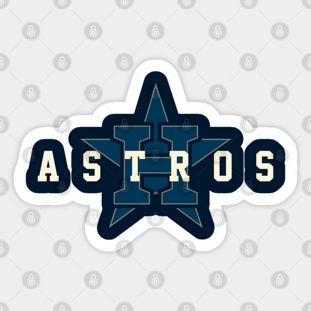 Houston Astros 1 by Buck Tee Sticker by Buck Tee